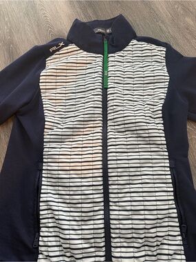 RLX Ralph Lauren Quilted Hybrid Zip Jacket Wool Blend Women’s Size S NWT